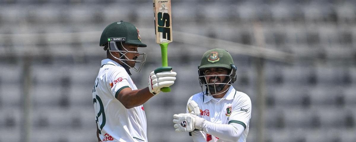 Shanto’s Century Propels Bangladesh in Test Match Against Pakistan
